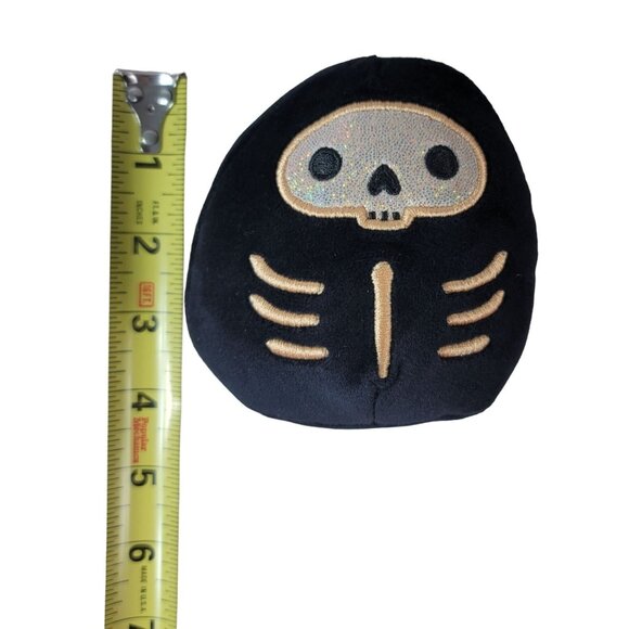 Squishmallows Skeleton Mini Plush Black 4.5" Halloween Stix Bones Gold Embroider - Picture 9 of 9